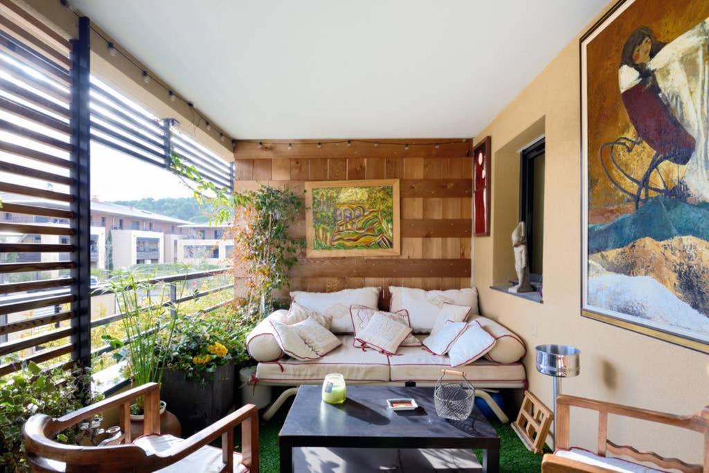 אקס-אן-פרובאנס Le Precieux - Superbe Appart Confort Avec Grande Terrasse De 25M2 - Parking Prive Proche Centre Ville D'Aix En Provence - Hopital Hpp - Creps מראה חיצוני תמונה